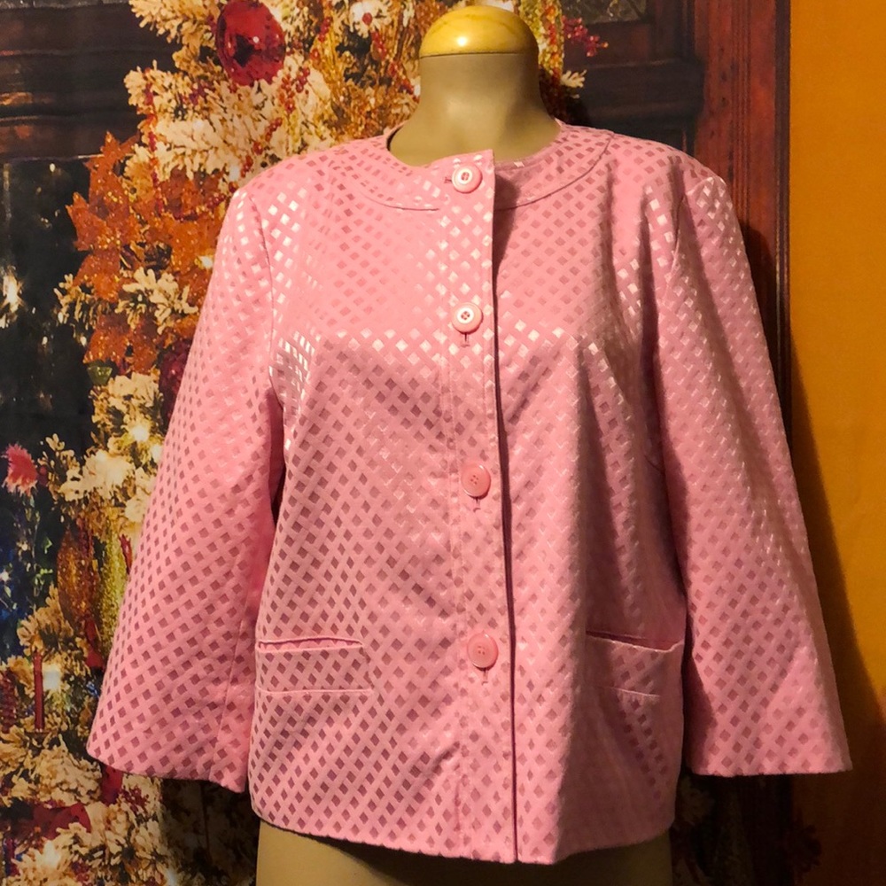 New Scott Taylor Pink Blazer Jacket Large ladies